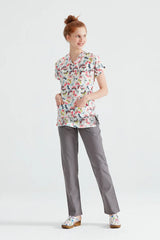 Colorful Butterfly - Women - Blouse Elastane with Print