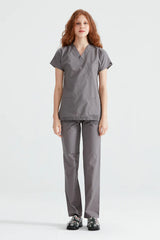 Dark Grey - Women - Scrub Set Classic
