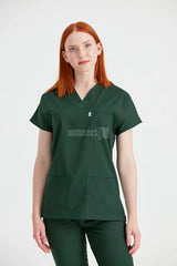 Khaki Green - Women - Scrub Set Classic Flex