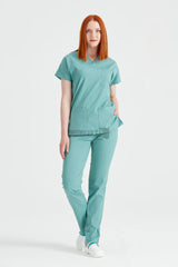 Military Green - Women - Scrub Set Classic Flex