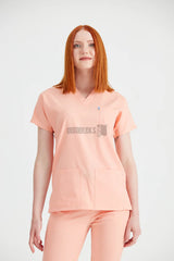 Peach - Women - Scrub Set Classic Flex