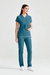 Petrol Green - Women - Scrub Set Classic Flex