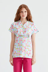 Square - Women - Blouse with Print
