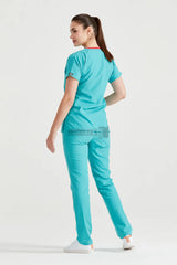 Turquoise Green - Women - Scrub Set Classic