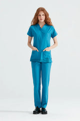Turquoise - Women - Scrub Set Classic Flex