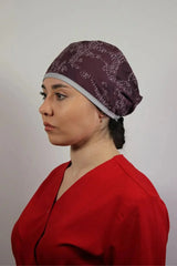 Garnet Unisex Medical Cap – Surgical Hat with Camouflage Print