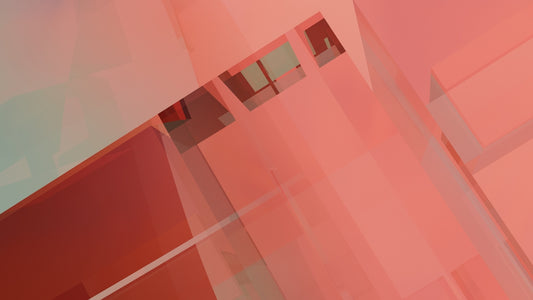 A blurry image of a building with a clock on it