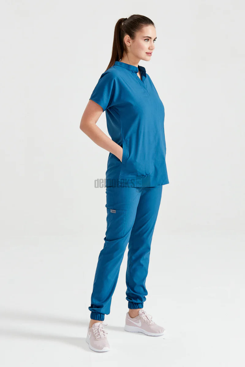 Petrol Blue - Unisex - Scrub Set Activity