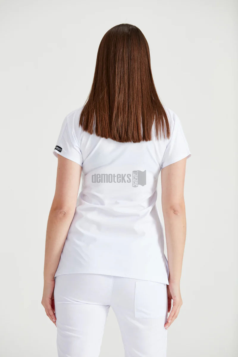 White - Women - Scrub Set Classic Flex