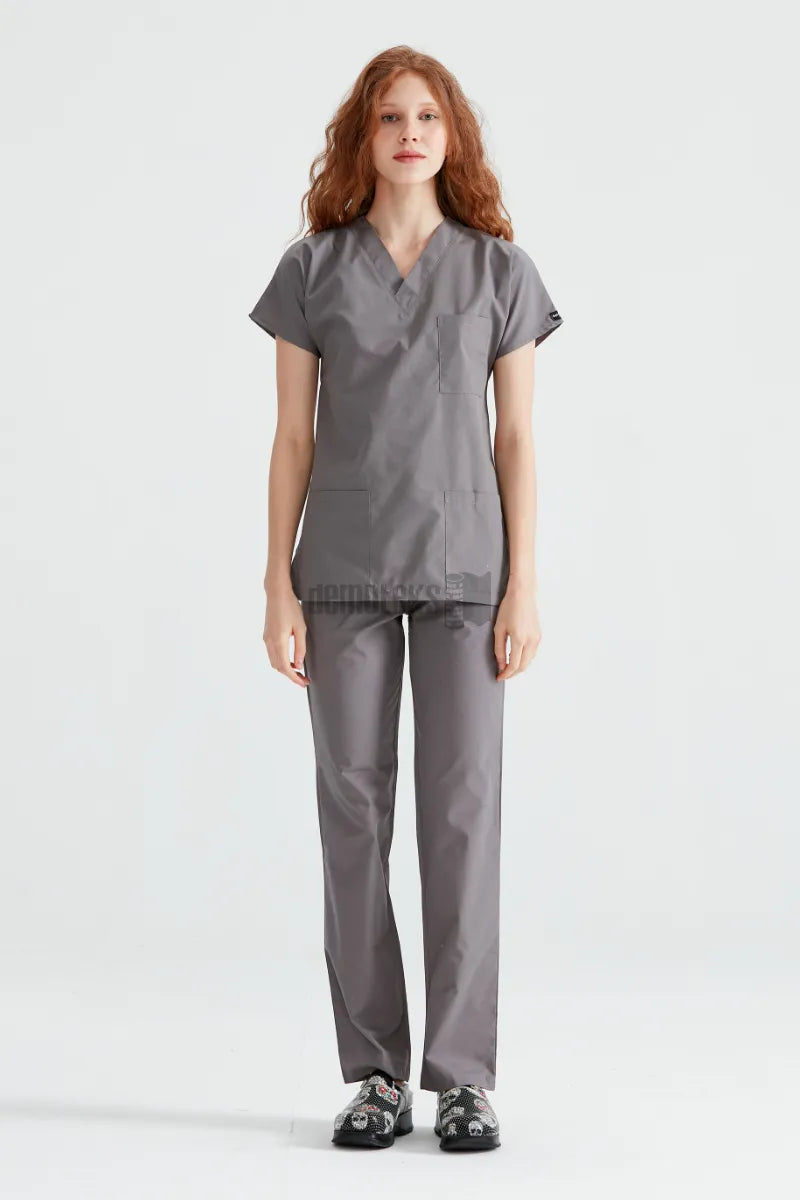 Dark Grey - Women - Trousers Classic